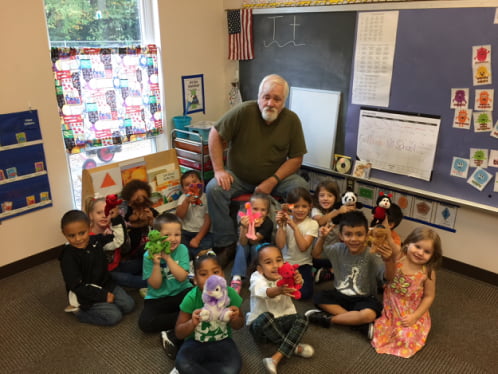 "Grandpa Jay", a volunteer at Head Start "Grandpa Jay", a volunteer at Head Start